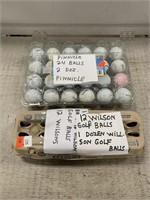 2 Dozen Pinnacle Golf Balls & 1 Dozen Wilson Golf