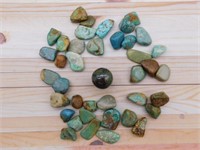 NATURAL TURQUOISE AND SPHERE ROCK STONE LAPIDARY S