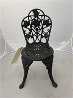 Decorative Iron Doll's Chair 13"