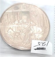 1oz Bronze Medal Depicting Scene from A Christmas