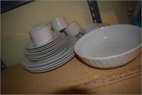 Lot of White Dishes