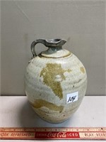 LOVELY SIGNED HANDLED POTTERY JUG