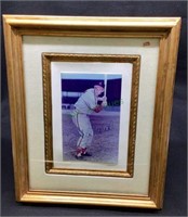 Stan Musial autographed photo 6 x 3 1/2(1668)