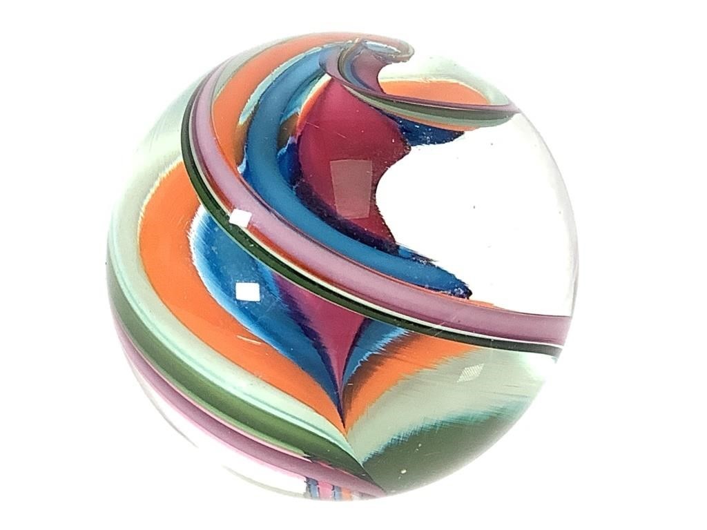 1.5" Fantastic Handmade Swirl Marble-Contemporary