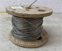 Spool of steel braided cable