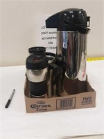 Coffee cups and air pot