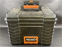 Ridgid Heavy Duty Black Plastic Rolling Tool Box