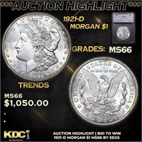 ***Auction Highlight*** 1921-d Morgan Dollar $1 Gr