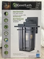 Good Earth Outdoor LED Wall Lantern (Open Box)