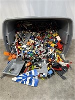 Large tote of Lego pieces