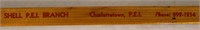 VINTAGE PEI CENTENNIAL SHELL OIL YARD STICK