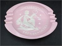 Vintage signed ceramic Libra ashtray