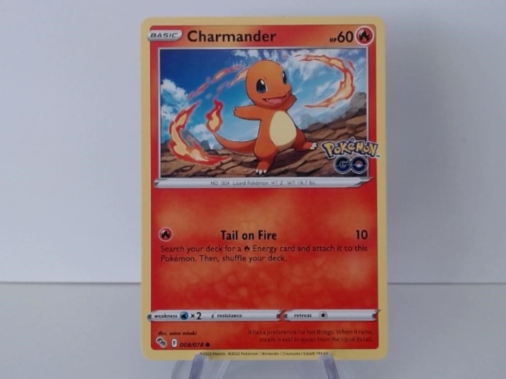 Pokemon Card Rare Charmander Stamped