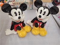 Mickey Mouse Cookie Jars  (damaged)