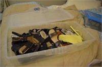 Hinged Rubbermaid Lid Tote of Shoes Size 8 & 8.5