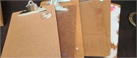 Group of clipboards