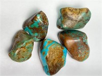 5 Gorgeous Raw Turquoise Rocks