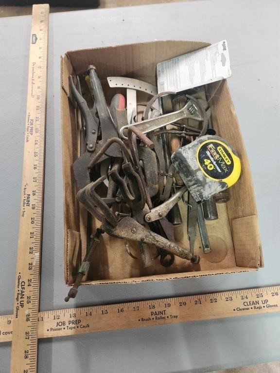 Misc. Box lot of tools