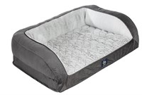 Serta Orthopedic Quilted Couch Dog Bed for Pets LG