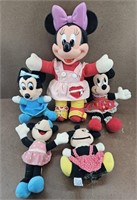 5 Vtg Minnie Mouse Doll Collection