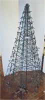 METAL OUTDOOR 72IN CHRISTMAS TREE LIGHTED