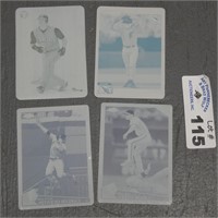 2004 & 2009 Topps Baseball Card Printing Plates