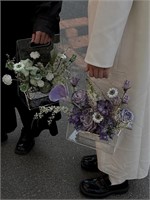 Acrylic Hand-held Vase,High-end Transparent Flower