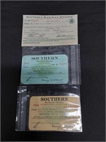 3 Southern Railway System train Passes