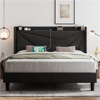 QUEEN Feonase Upholstered Platform Bed Frame