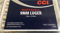 (7) Boxes 9mm Luger Shotshell Ammo (70) Rounds