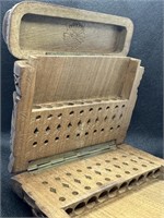 Wood Hinged Vintage Carrier Box