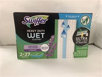 (4xbid)Swiffer 2pk Heavy Duty Wet Cloths