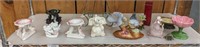 SHELF LOT OF ANIMAL FIGURINES