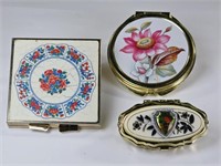 Vintage Mirror Compact, Mirror Compact & Pill Box