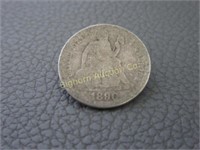 Liberty Seated 1890 Silver Dime
