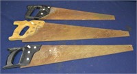 Lot of 3 - Hand Saws