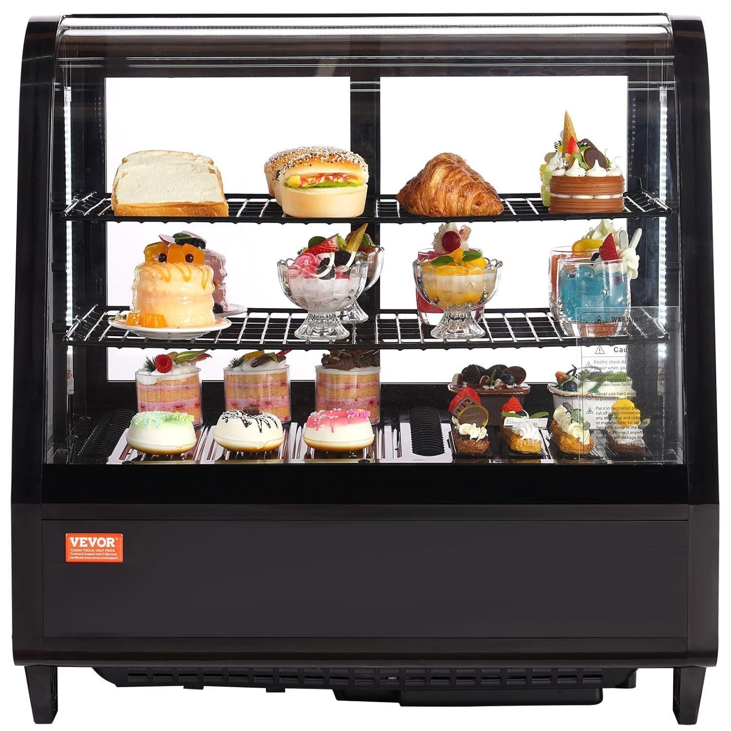 VEVOR Refrigerated Display Case  3.5 Cu.Ft./100L