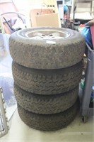 Set of 4 Jeep Wheels and Tires