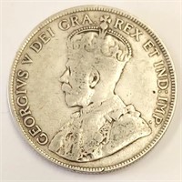 1918  Newfoundland 50 Cents Coin