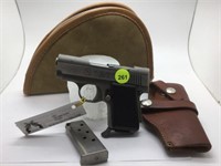 AMT PISTOL - 380 - 9mm KURZ WITH HOLSTER, SOFT CAS