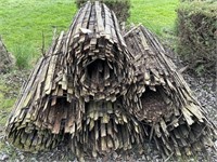(6) BUNDLES OF USED WOODEN SNOW FENCE