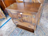 Wonderful Linen Fold Two Door Cabinet with