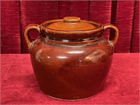Vintage Stoneware Bean Pot