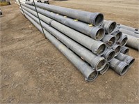 (15) 8" Aluminum Gated Pipe
