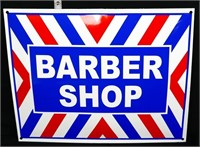 Porcelain Barber Shop sign