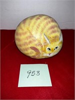 CAT HAND-PAINTED ON ROCK