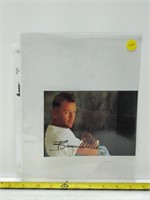 bruce willis autographed photo