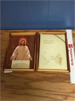 Vintage Holy Bible in Cedar Box Case