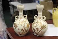 A Pair of Japanese Satsuma Vases