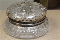 Cut Glass Round Box